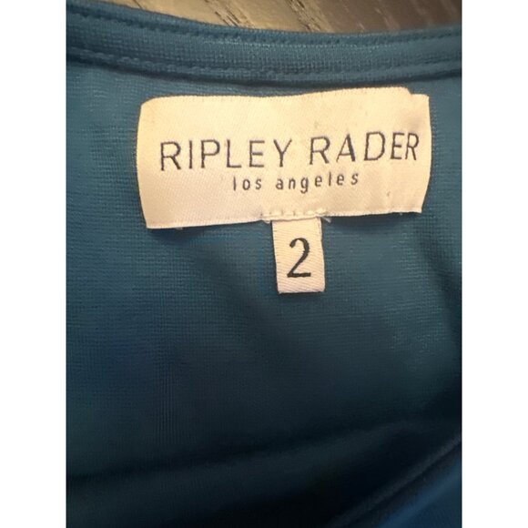 Ripley Rader Womens Short Sleeve Crop Top Size 2 Blue - Picture 2 of 4